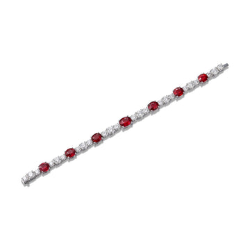 A Ruby and Diamond Bracelet